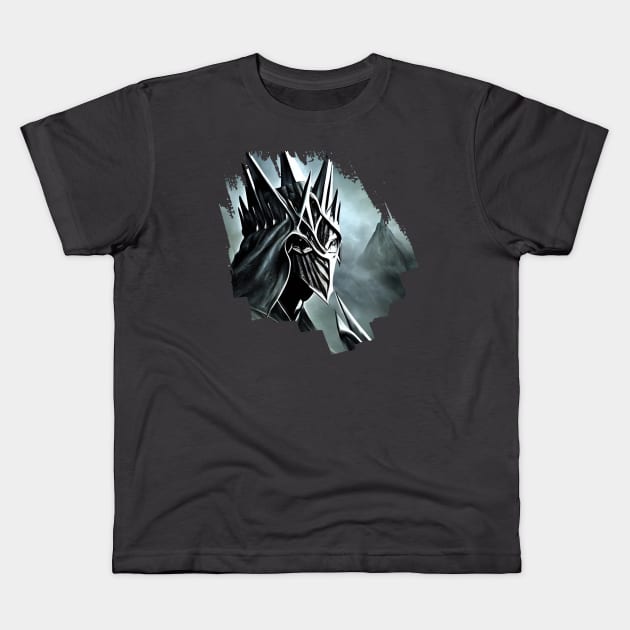 Lord of the rings (king of angmar) Kids T-Shirt by Pixy Official